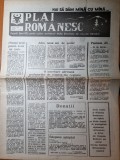 ziarul plai romanesc 2 iunie 1993-ziar din regiunea cernauti