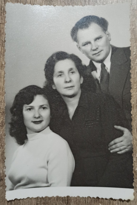Fotografie de familie// foto tip CP, Nyiregyhaza (Mestecanesti) 1956