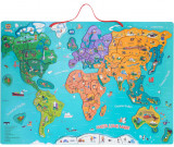 Puzzle magnetic - Harta Lumii mare | Bufnitel