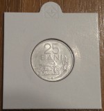 25 bani 1982, RSR / Rom&acirc;nia, aluminiu, AUNC