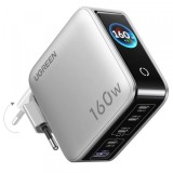 Incarcator Retea UGREEN Nexode Pro X774 (65637B) Display, 160W, 5A, 1 x USB-A - 4 x USB-C, Gri