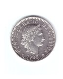 Mondea Elvetia 20 rappen 1985, stare buna, curata