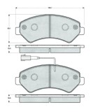 MTR MT591 set placute frana,frana disc