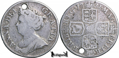 1711, 1 Shilling - Anna - Regatul Marii Britanii foto
