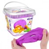 Air Clay Okto Mov 200g, Plastilină Modelaj, Textură Ușoară, Motricitate, Creativitate, 3 ani+