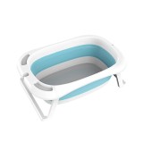 Cadita pliabila din silicon si plastic pentru copii culoare roz-Culoare Albastru