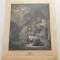Rembrandt &quot;The angel departing from Tobit &amp; his Family&quot; gravura veche 1765