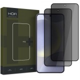 Folie de protectie Ecran Privacy HOFI Glass PRO+ pentru Samsung Galaxy S25+ S936, Sticla Securizata, Full Glue, Set 2 bucati