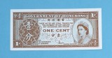 Hong Kong 1 Cent 1961 UNC p#325