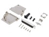 Conector D-Sub 37 pini tată &icirc;n unghi 45&deg; lipire pe cablu gold flash