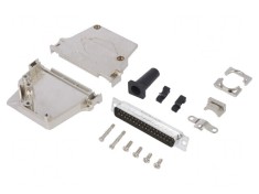 Conector D-Sub 37 pini tată &icirc;n unghi 45&deg; lipire pe cablu gold flash
