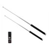 Set doua bastoane telescopic pliabile si spray paralizant chili DEPOX&reg;, 51 cm / 65 cm/ 60 ml, argintiu