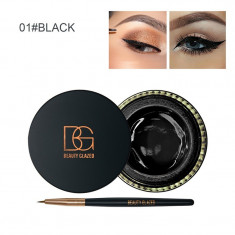 Tus Eyeliner Gel + pensula aplicare Beauty Glazed nuanta Negru foto