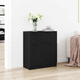 VidaXL Bufet cu sertar Negru 60 x 30 x 70 cm Lemn compozit