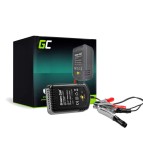 Incarcator Baterie Green Cell 2V 6V 12V 0.6A cu Cleme, Protectie Suprasarcina si Scurtcircuit