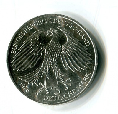 5 Deutsche Mark 1976 - aUNC foto