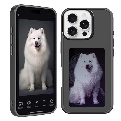 Husa premium iPhone 16 Pro Max Techsuit SmartScreen NFC, negru foto