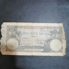 Bancnota UNA SUTA MII LEI -100.000 Lei - 20 Decembrie 1946 - uzata