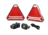 2 x Wireless Neon LED Triunghiular Magnet Lumina spate de Remorca Camion 12v 24v E9