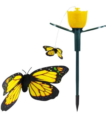 Fluture solar zburator si floare, ideal pentru gradina, terasa, balcon foto