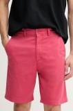 Pepe Jeans pantaloni scurți REGULAR CHINO SHORT bărbați, culoarea roz, PM801181