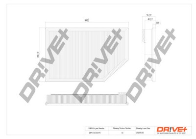 Dr!ve+ DP1110.10.0194 Filtru aer foto