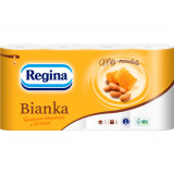 Cumpara ieftin Hartie Igienica, Regina Bianka, 8 Role/Bax, 3 Straturi, Parfum de Miere si Migdale, Hartie Igienica Regina 3 Straturi, Bax de Hartie Igienica Regina,