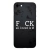 Husa apple iphone 7 plus multicolor mesaj fcuk, Flippy