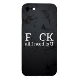 Husa apple iphone 8 multicolor mesaj fcuk, Flippy