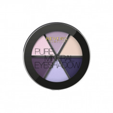 Paleta fard de pleoape 6 culori Pure Velvet Matt, Revers, nr. 01, mov