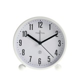 Ceas de masa alb cu design minimalist si cifre mari