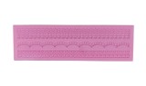 Cumpara ieftin Matrita silicon pentru fondat, pentru decorare torturior, Roz, 39 cm, 495COF