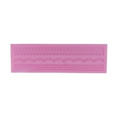 Matrita silicon pentru fondat, pentru decorare torturior, Roz, 39 cm, 495COF