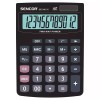 Calculator Birou Sencor S-SEC340/12, 12 Digiti, Solar/Baterie, Functii Fiscale, Memorie, Butoane Plastic, Negru