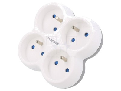 Conector Splitter Alimentare AC 2P+PE 250V foto