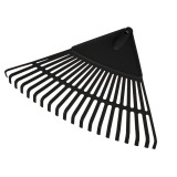 Grebla mare pentru frunze Verto, 48 cm, usoara si rezistenta, neagra