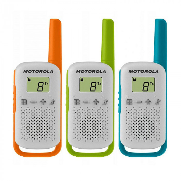 Statie radio PMR portabil set 3 buc T42 Motorola