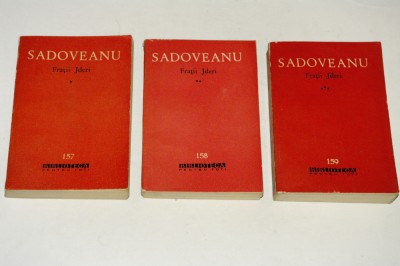 Fratii Jderi - Sadoveanu - 3 vol. - bpt - 1963 foto