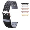 Curea silicon cu doua fete compatibila Apple Watch 9|8|7|6|5|4|3|2|1 Series, 49mm|45mm|44mm|42mm,Negru/Gri