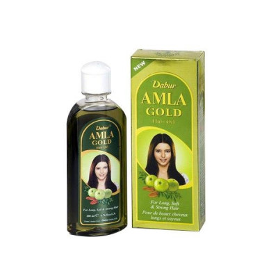 DABUR Amla Gold Hair Oil (Ulei de Amla Gold Migdale + Henna) 300ml foto