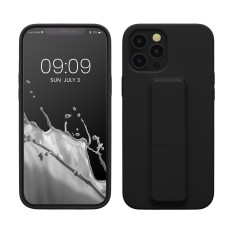 Husa kwmobile pentru Apple iPhone 12 Pro Max, Silicon, Negru, 58284.01