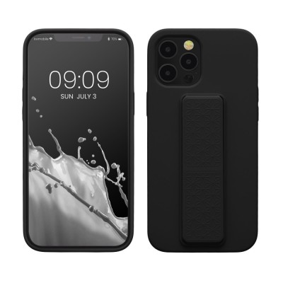 Husa kwmobile pentru Apple iPhone 12 Pro Max, Silicon, Negru, 58284.01 foto