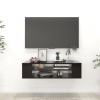 VidaXL Dulap TV suspendat, negru, 100x30x26,5 cm, PAL
