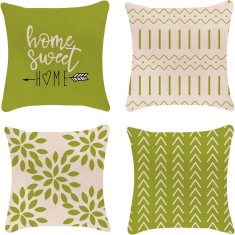 Huse de perna YLL 18x18, Huse de perna pentru canapea, Huse de perna decorative pentru exterior, set de 4 pentru canapea extensibila ?i ma?ina 18x18 i foto