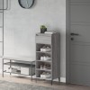 VidaXL Pantofar, gri sonoma, 40x36x105 cm, lemn compozit
