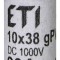 Siguranța fuzibila cilindrice CH10x38 gPV 20A/1000V DC eti