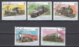 A12 S1 25 - Timbre foarte vechi - Cuba - locomotive - 2000