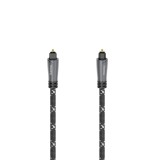 Cablu audio fibra optica Hama 205140, mufa ODT Toslink tata, metal, 3 m