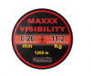 FIR ( GUTA ) MONOFILAMENT Hakuyo MAXXX VISIBILITY ROSU NEON 0.23MM/8.4KG-1200M