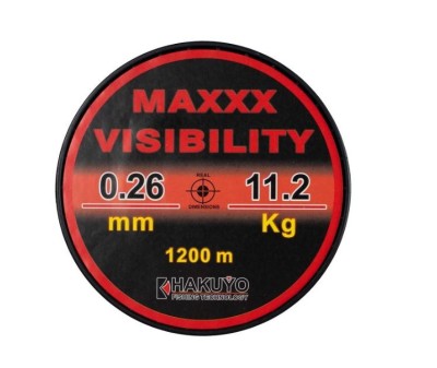 FIR ( GUTA ) MONOFILAMENT Hakuyo MAXXX VISIBILITY ROSU NEON 0.30MM/14.6KG-1200M foto